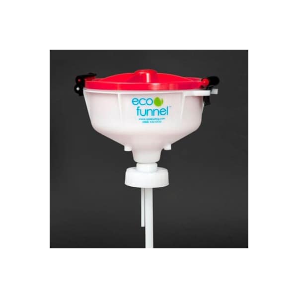 Eco Funnel 8in with 70mm Cap Adapter, Red Lid EF-30020 - main